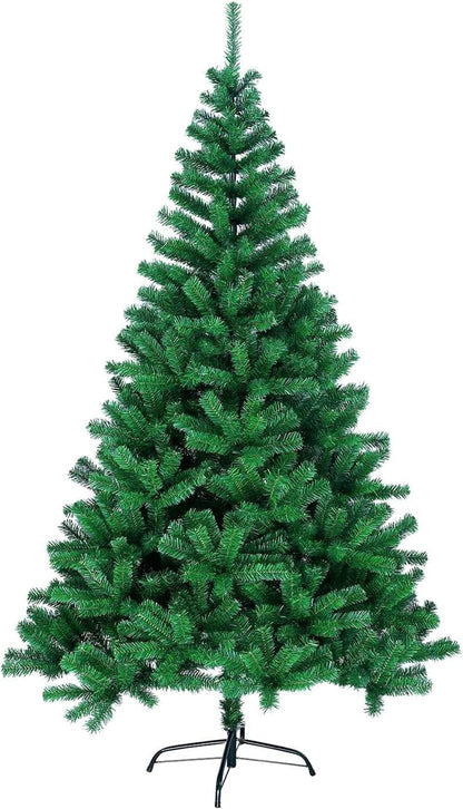 Albero di Natale artificiale 180cm, in PVC, decorazione natalizia per la casa, con supporto in metallo